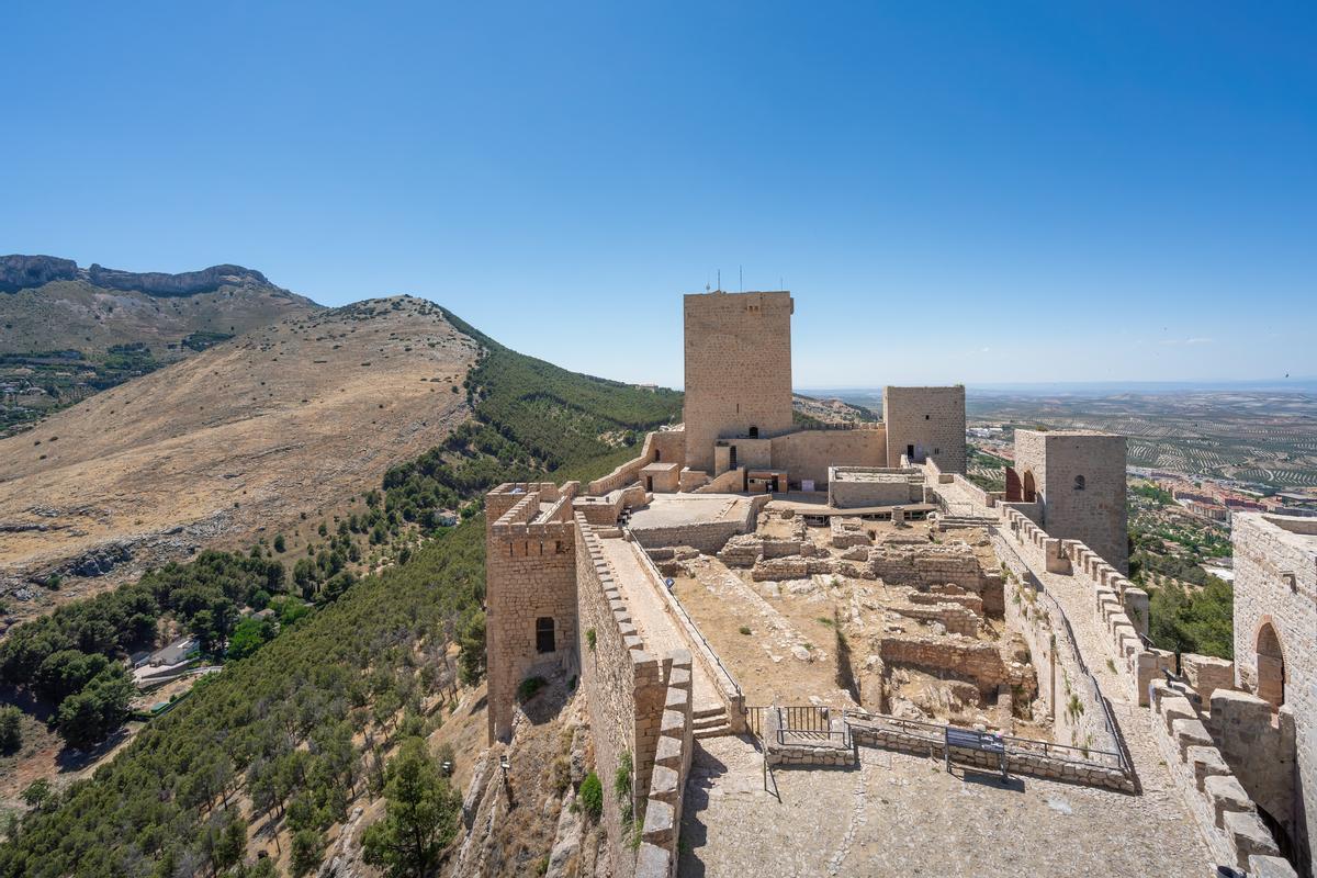 El Castillo de Santa Catalina en lo alto del cerro homónimo de Jaén