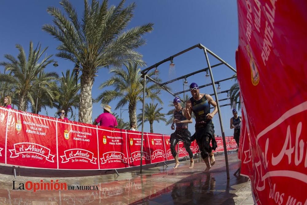 Salida del Triatlón Villa de Fuente Álamo