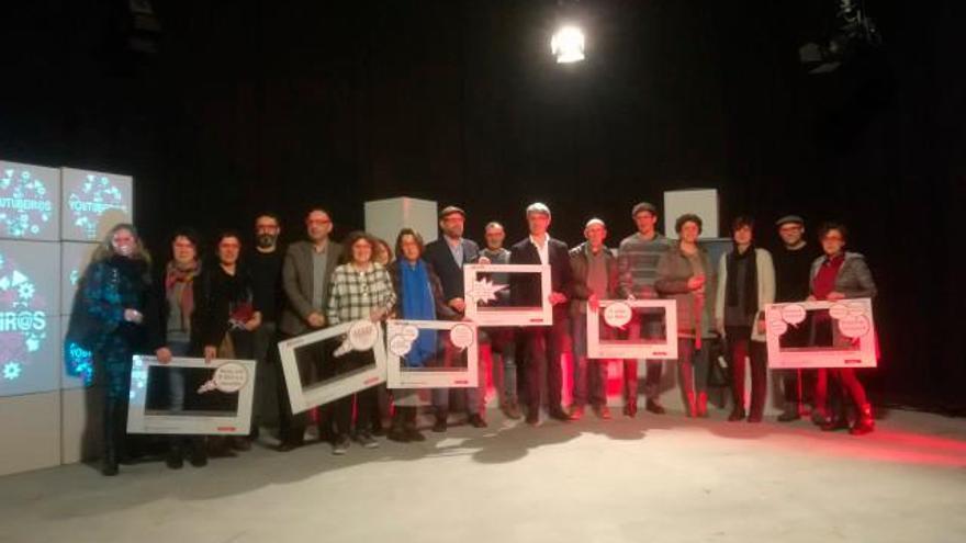 Premiados nunha anterior edición dos premios Youtubeir@s. Foto: E.press /Arquivo