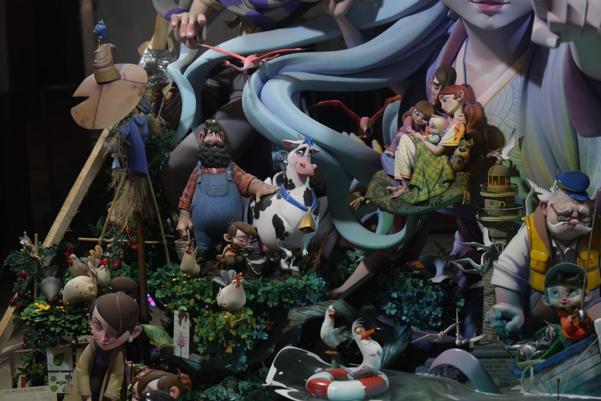 Recorrido por la falla infantil Espartero-Ramón y Cajal, ganadora del Ninot Indultat Infantil 2026