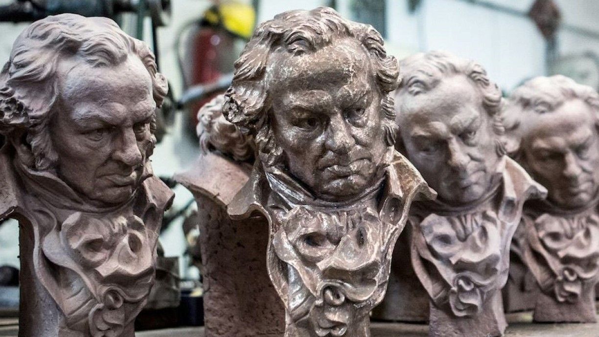 Estatuillas de los premios Goya