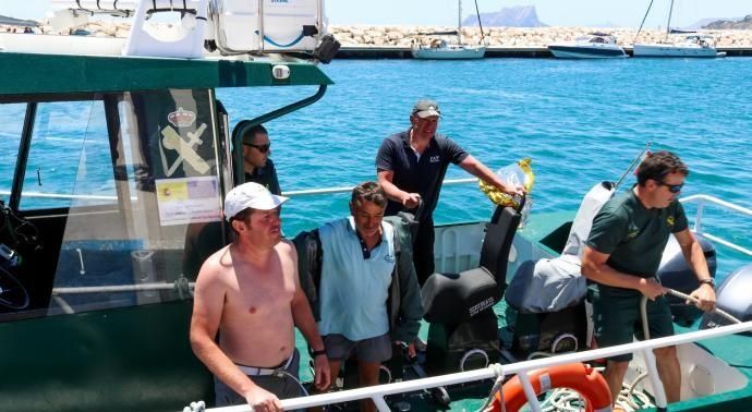 Los náufragos de Moraira pasaron 18 horas en el mar agarrados a una caja de sardinas