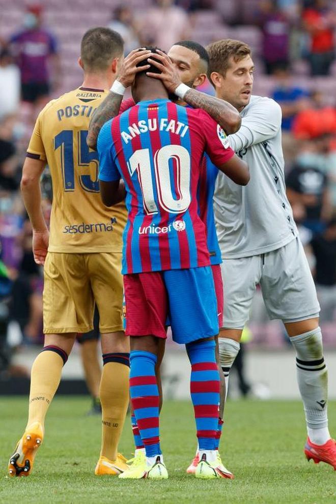 Las mejores imágenes del Barça - Levante: Ansu Fati, Depay, de Jong, Gavi, Nico...