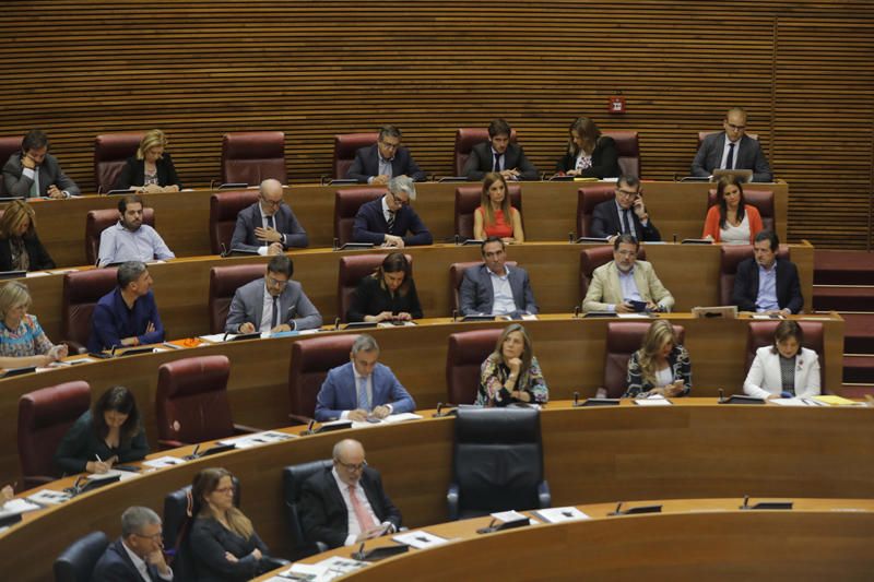 Pleno de investidura de Ximo Puig en las Corts