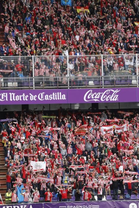 Así apoya La Mareona al Sporting en el José Zorrilla