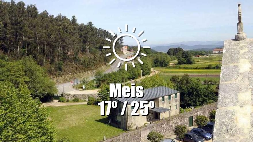 El tiempo en Meis: previsión meteorológica para hoy, miércoles 9 de julio
