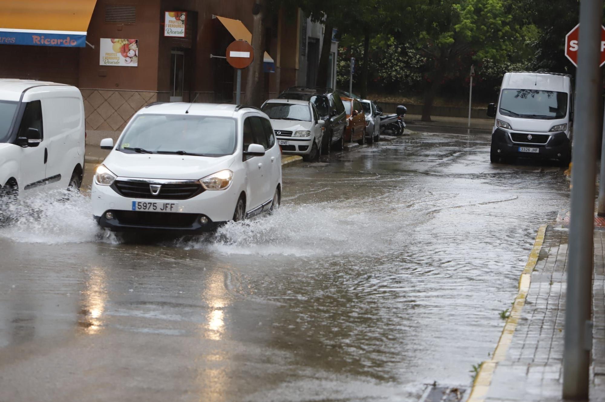 Las lluvias vuelven a golpear con fuerza en Xàtiva