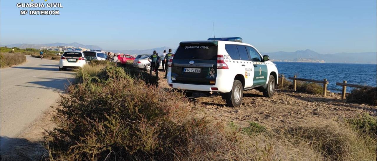 Dispositivo de búsqueda de la Guardia Civil en Santa Pola.