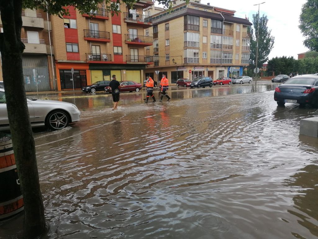 Tromba de agua en Toro