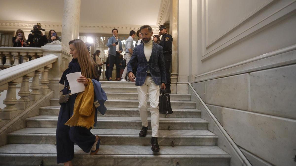 Los concejales de Vox en València, Juan Manuel Badenas y Cecilia Herrero