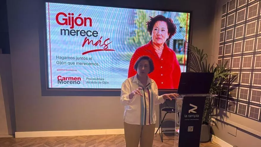 VÍDEO: Carmen Moreno lanza su campaña online para las primarias del PSOE bajo el lema "Gijón merece más"