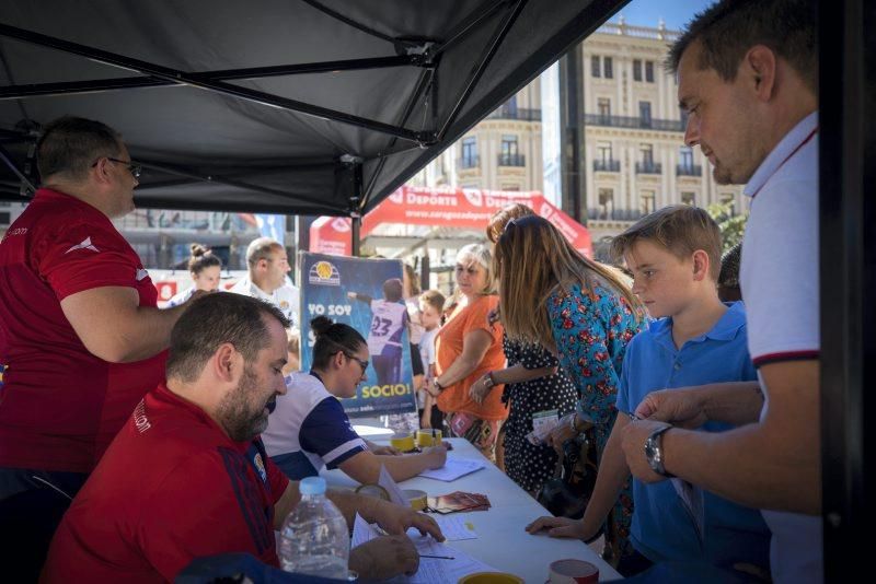 Día del Deporte en la Calle en la Plaza del Pilar de Zaragoza