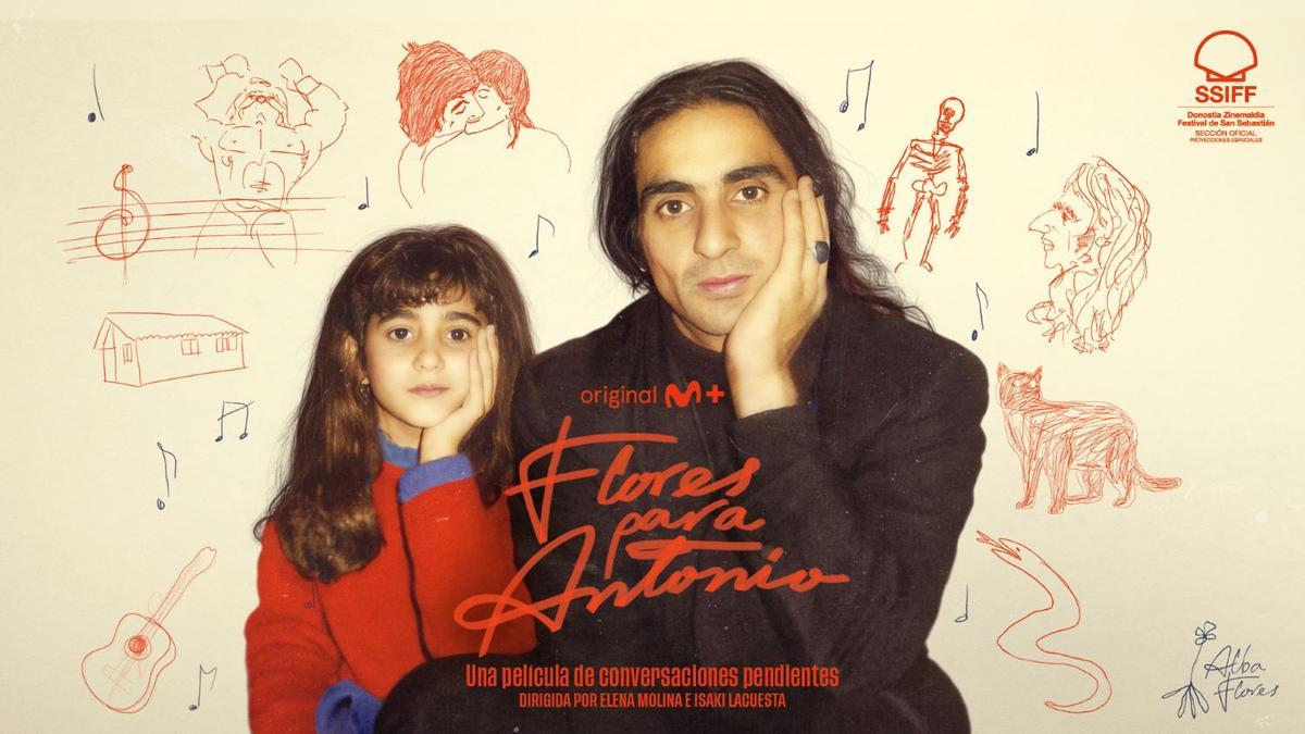 Portada promocional del documental "Flores para Antonio".