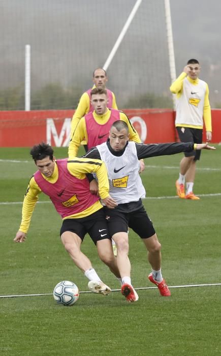 Entrenamiento del Sporting