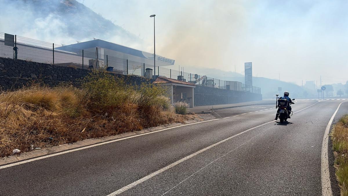 Incendio en Valle Tabares.