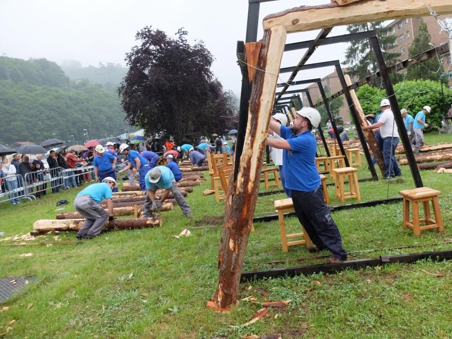 XXVIII Concurso Nacional de Entibadores Mineros en las fiestas de San Juan de Mieres