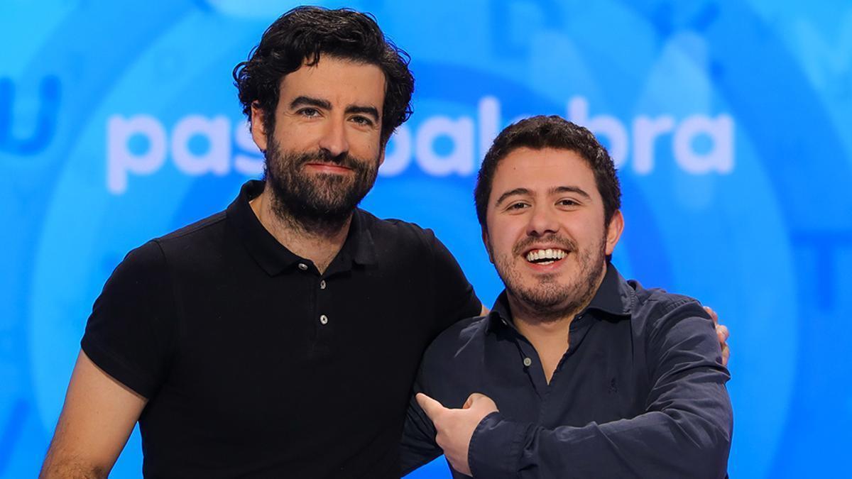 Rafa Castaño y Orestes, en Pasapalabra.