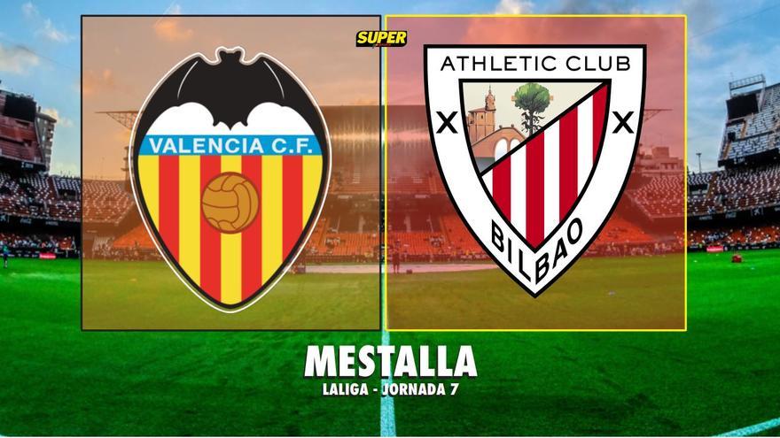 Valencia-Athletic: minuto y resultado del partido de LaLiga Santander