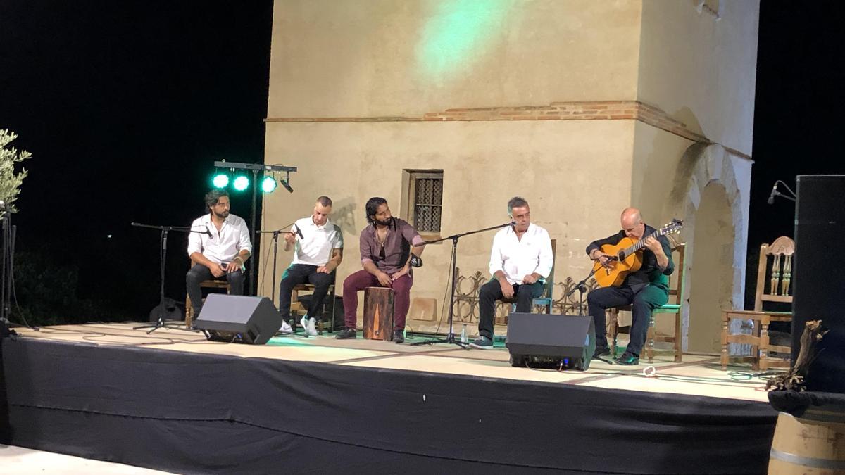 Rubén Jiménez, David Carrasco, Aarón Ferreruela, Tito Bacillo y “El Churre”, en la noche de ayer.