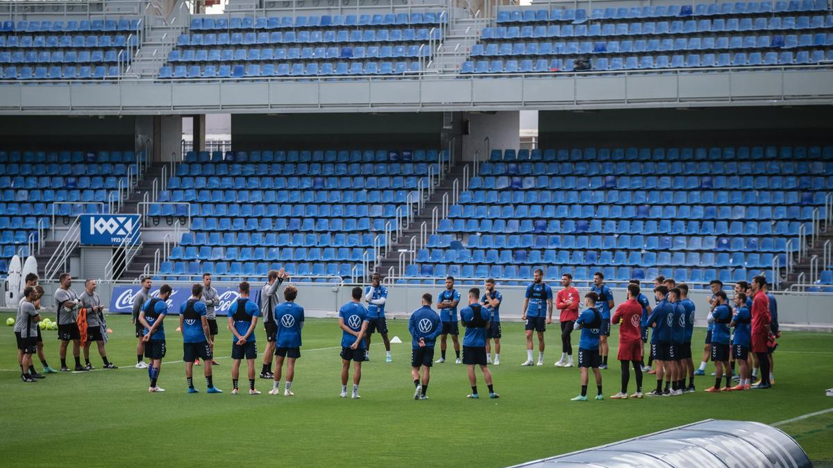 Entrenamiento del Tenerife.