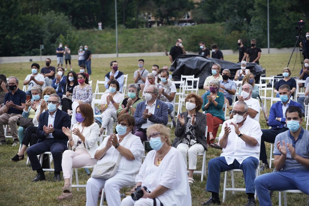 Acte d'homenatge a les víctimes de la covid-19 a Girona