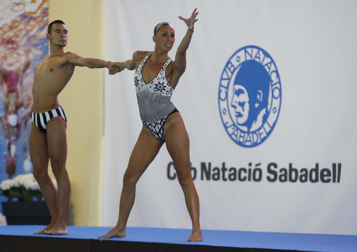 Pau Ribes y Gemma Mengual, pareja en el duo mixto del Campeonato de España Absoluto 2015.