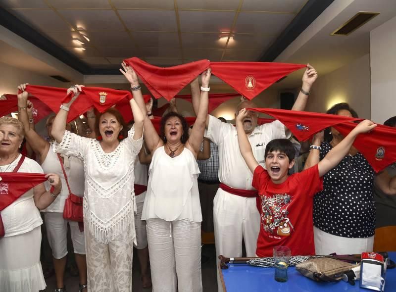 Fotogalería del Chupinazo de San Fermín en Zaragoza