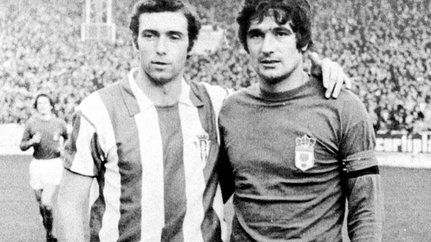 Quini y Tensi en un Oviedo Sporting de finales de los 70.