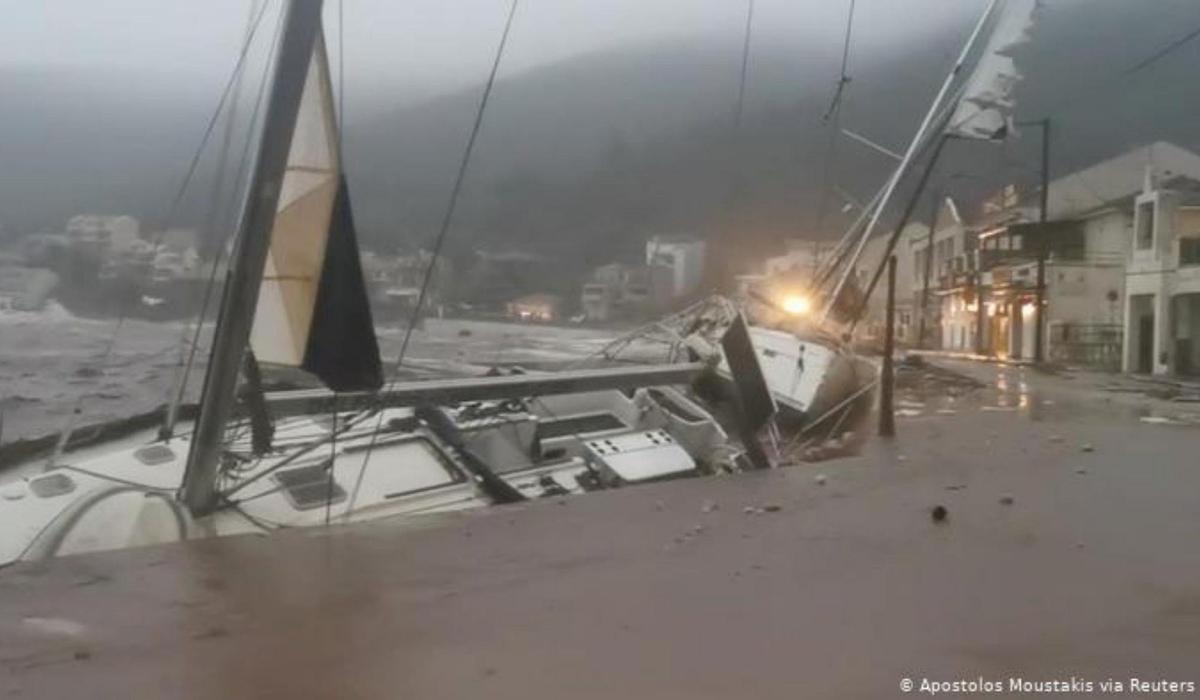 Imagen del último huracán mediterráneo en Grecia