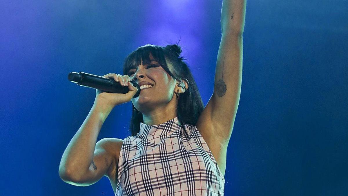 Aitana, durante su concierto R. Solís