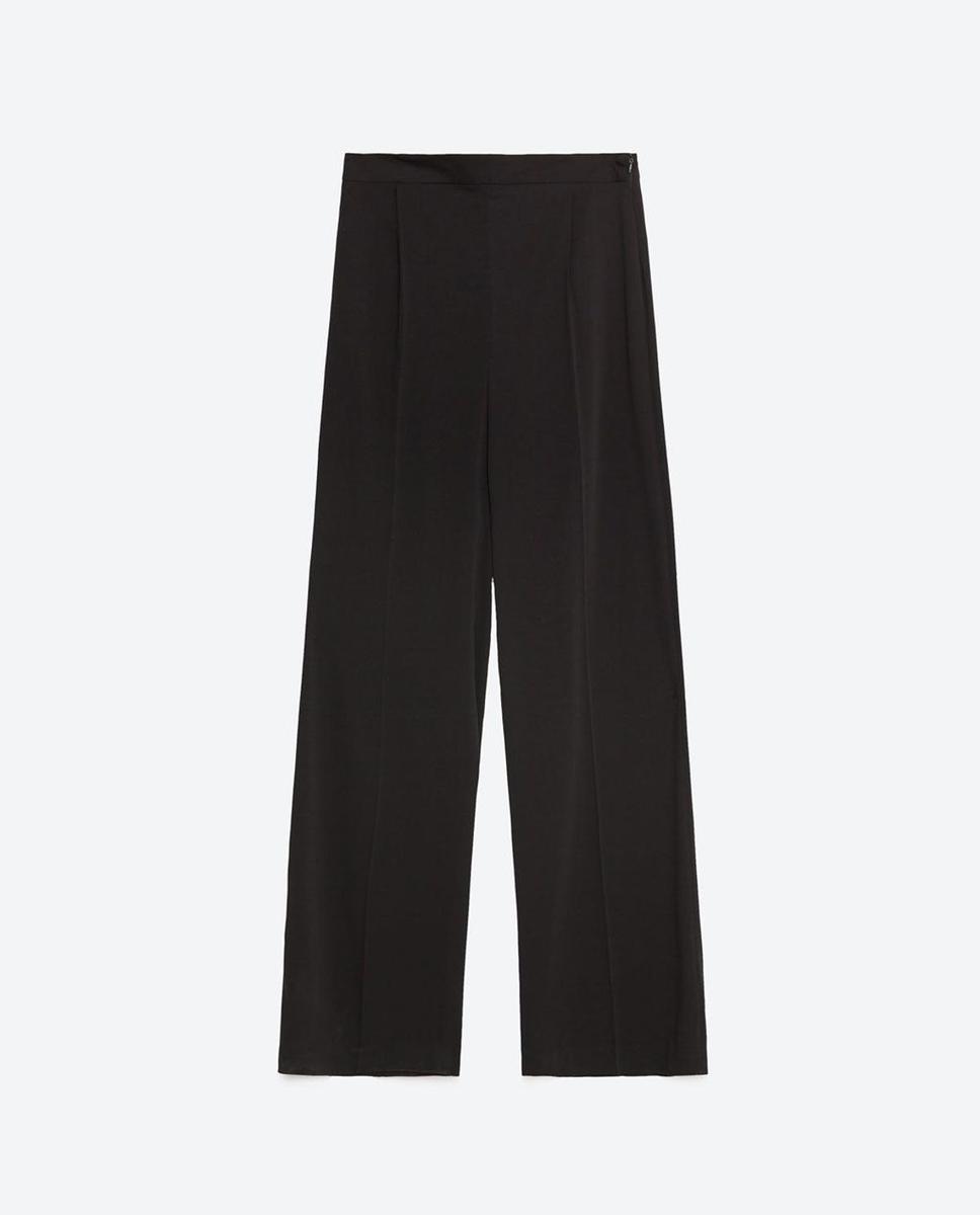 Pantalón ancho fluído, Zara (29,95€)