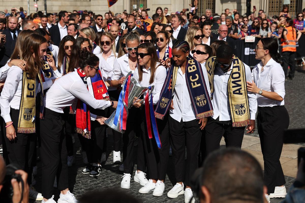 Las imágenes de la celebración de la segunda Champions del Barça en Barcelona