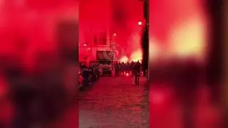 Nueve ultras de la Real Sociedad, heridos en una pelea con los radicales de la Lazio en Roma
