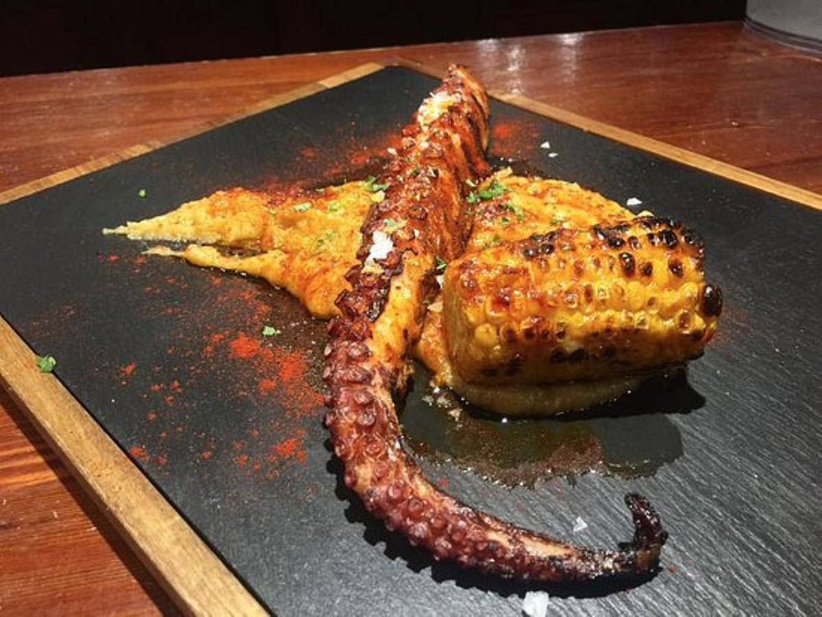 Pulpo del restaurante La Chera de Huesca