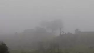 Después de un día de tregua, la lluvia y la niebla regresan a Extremadura