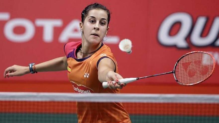 Carolina Marín y Pablo Abián, eliminados a la primera en Odense