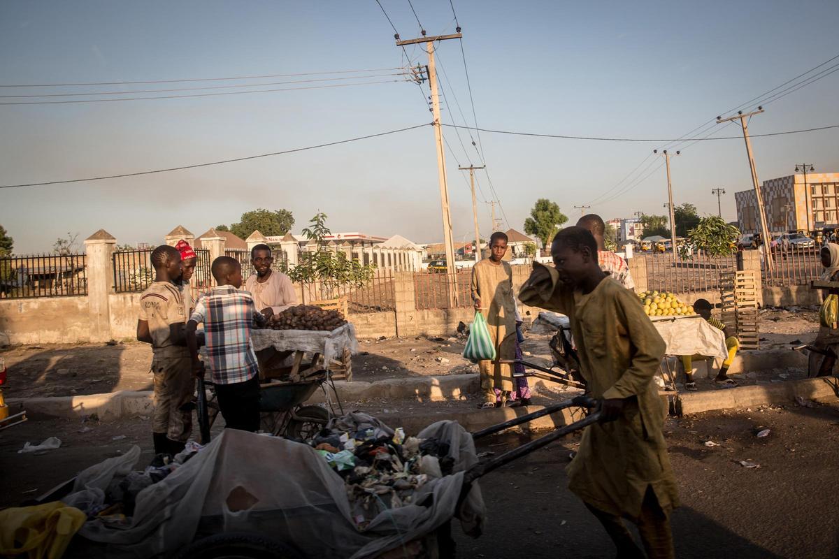 Vista de la ciudad de Maiduguri, capital del estado de Borno, en el noreste de Nigeria.