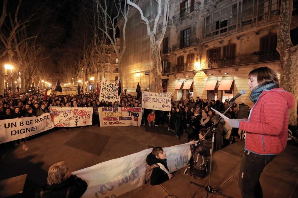 Manifestación por el Día de la Mujer Trabajadora en Palma