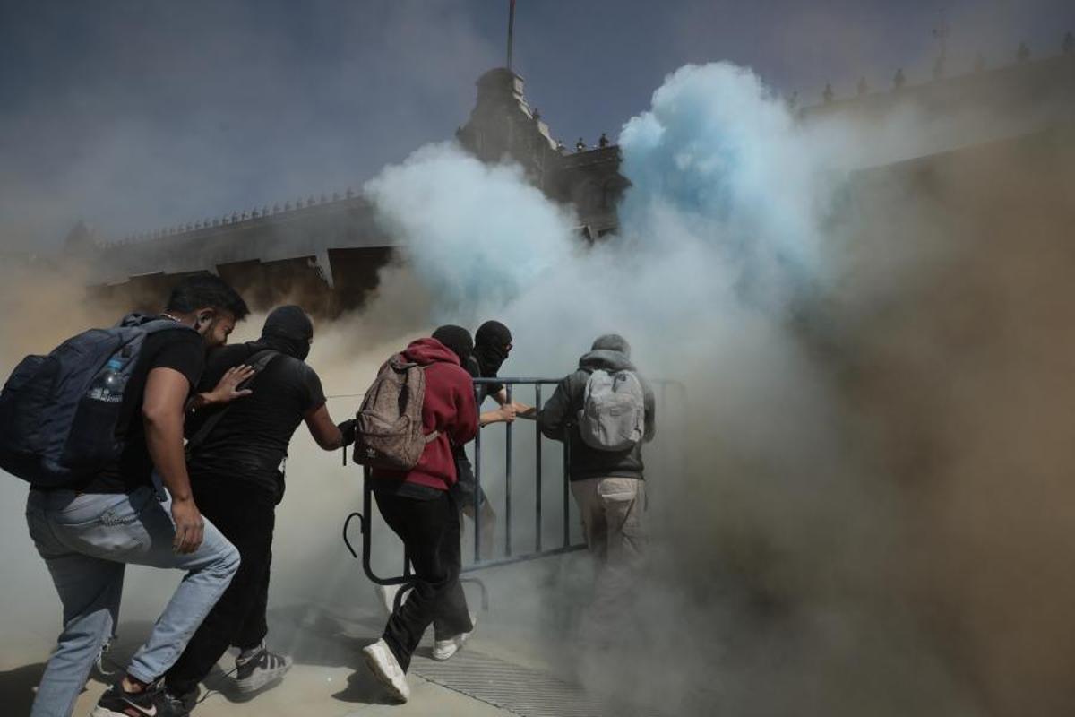 Incidentes en la marcha de la ‘Generación Z’ contra la corrupción en México