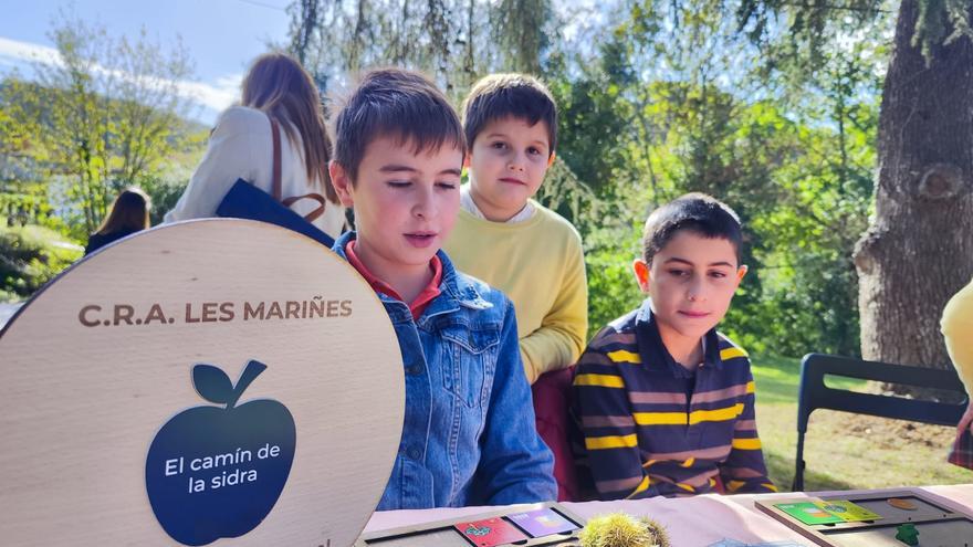 &quot;Son iguales que en la tele&quot;, dicen los niños del Colegio Rural Les Mariñes