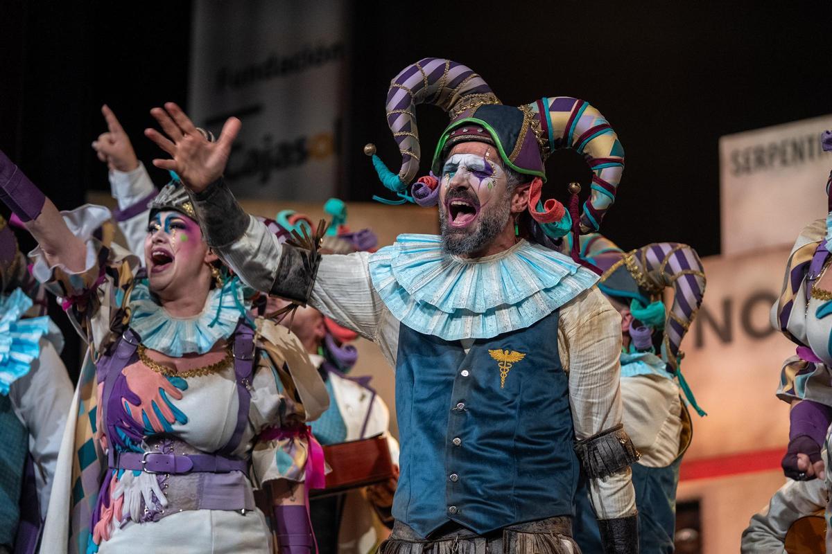 La comparsa de Jesús Bienvenido, 'DSAS3', en su pase de cuartos de final.