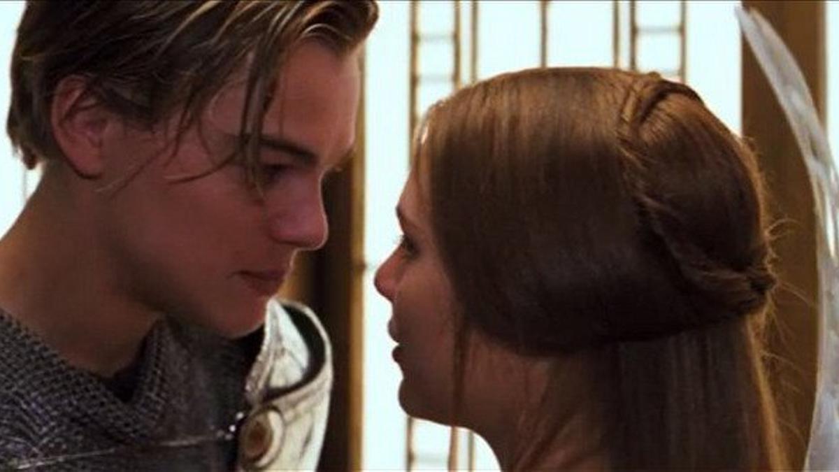 Leonardo DiCaprio en 'Romeo y Julieta' junto a Claire Danes