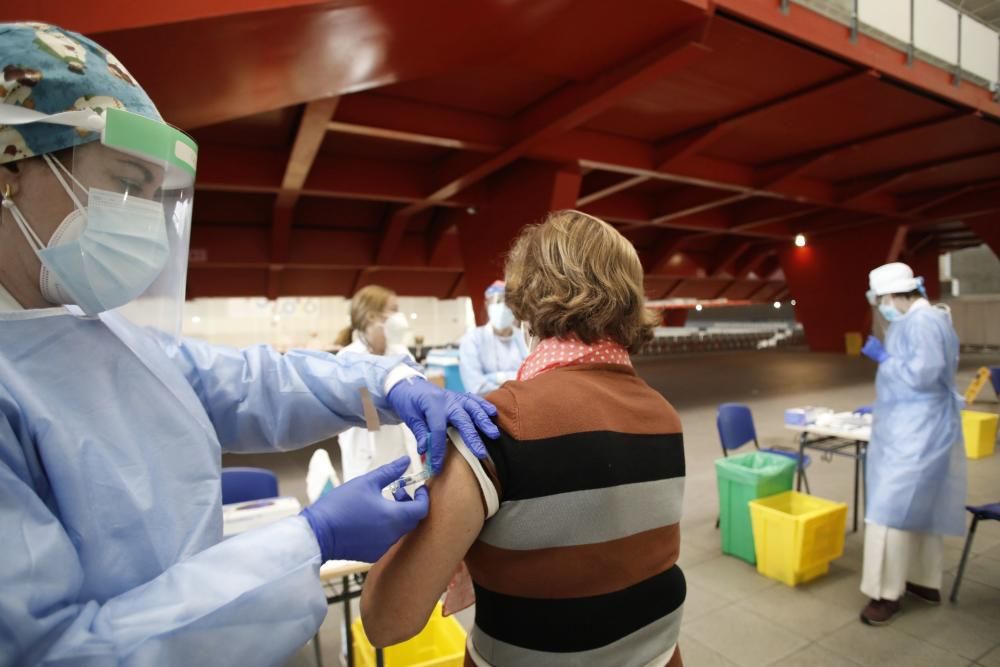 Campaña de vacunación de la gripe en Gijón.