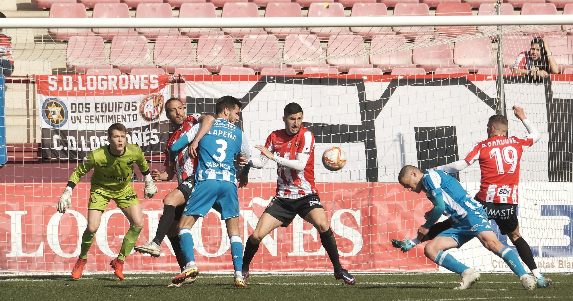 El Deportivo pierde 1-0 ante la SD Logroñés