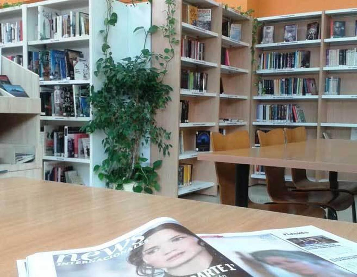 Instalaciones de una biblioteca gijonesa.