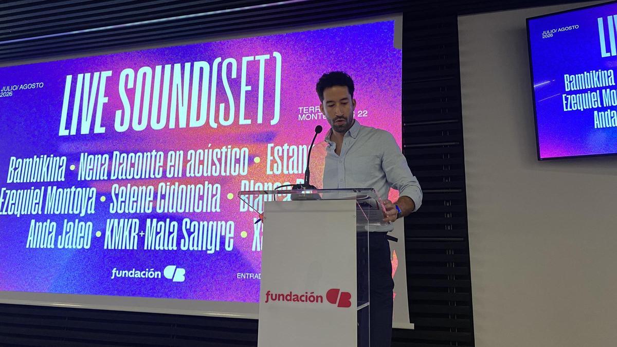 Iván Manzano Pajares, director de Fundación CB, presentando el programa de Live Sound(Set).