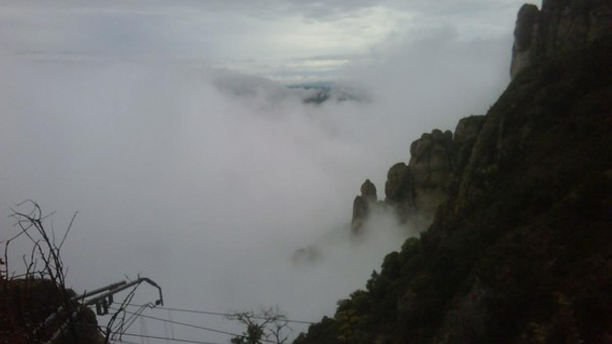 Imagen de Montserrat, esta mañana.