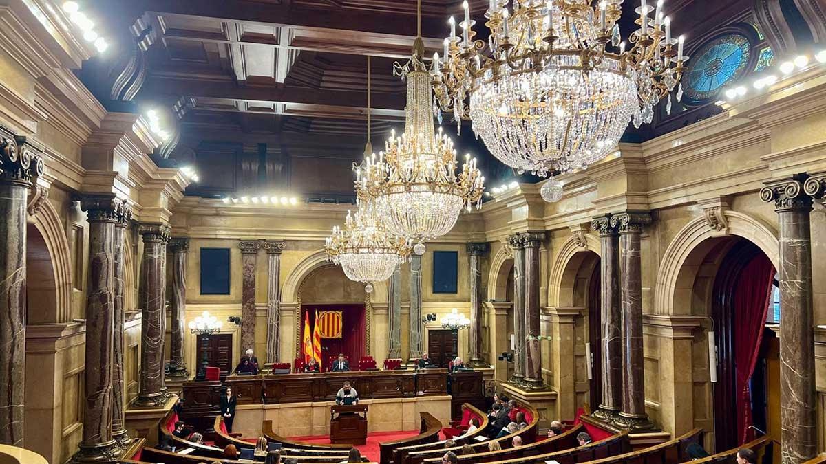 Vista de la sala durant una sessió de control al Govern, al Parlament de Catalunya, a 25 de febrer del 2026
