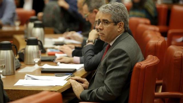 El portavoz del PDECat en el Congreso, Francesc Homs, en una comisión de la Cámara baja.