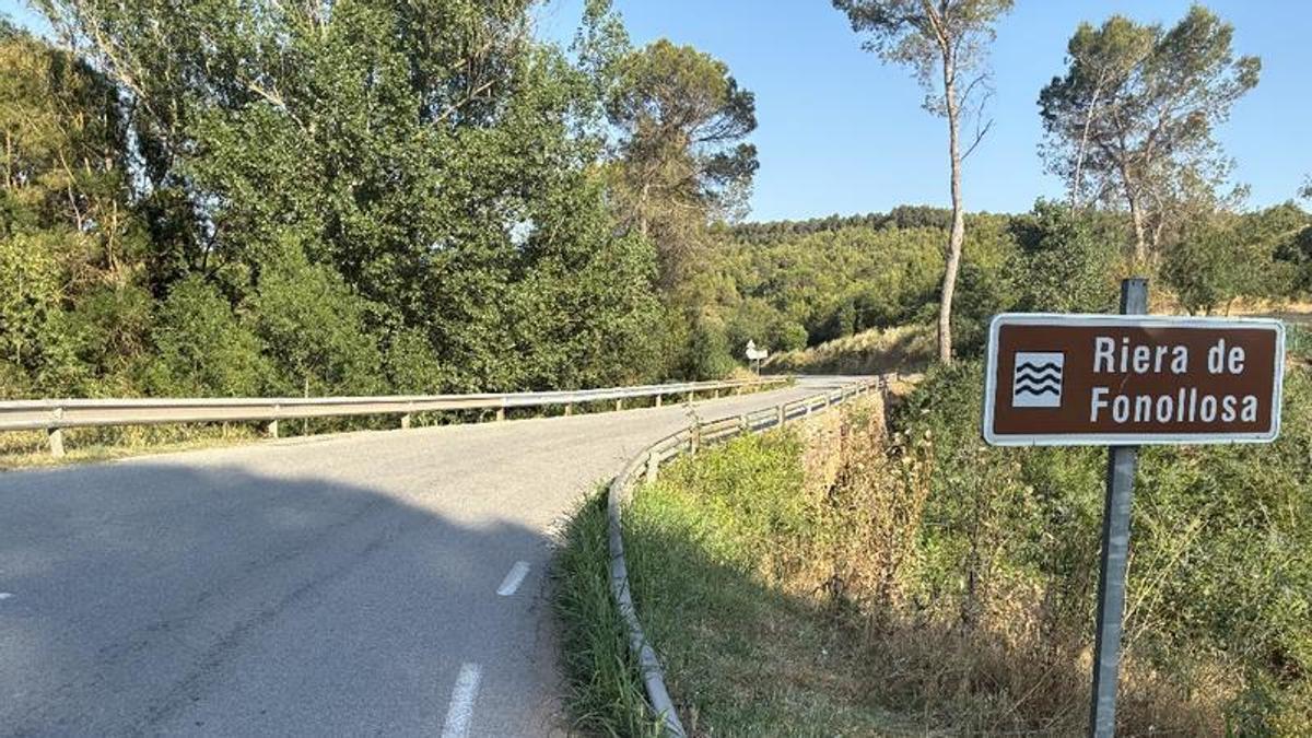 Estat actual del pont de la BV-3008 a Sant Joan que es vol ampliar